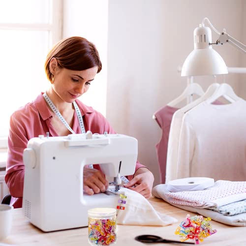 120 Pcs Multipurpose Sewing Clips For Fabric, Mini Clips For Sewing, Sewing Fasteners Clips, Multi-Color Crafting Tools For Fabric Sewing Binding Crafting (Multiple Colour-120Pcs) #TOP1