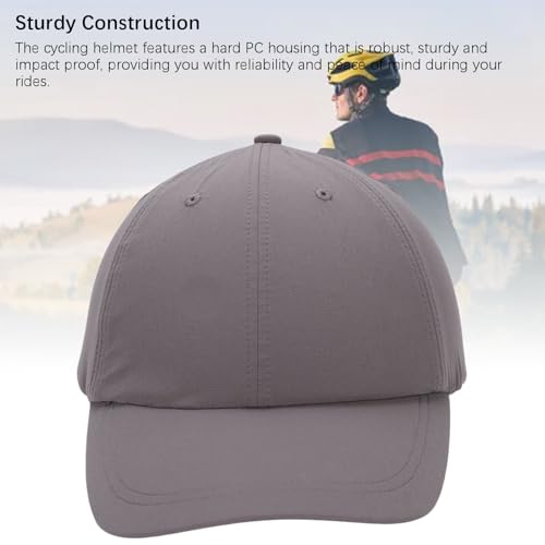 Casco de bicicleta ajustable estilo gorra para evitar calor y presión 5