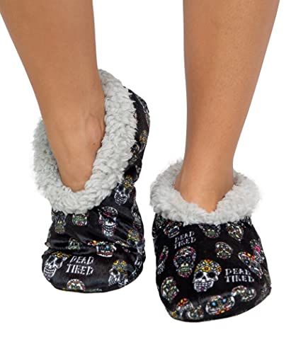 Image of Lazy One Fuzzy Feet Slippers for Women, Cute Fleece-Lined House Slippers, Cute Slipper Socks
