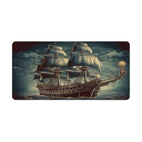 Mouse Pad Grande de Goma Antideslizante Estilo Nautical Vintage miniatura 1
