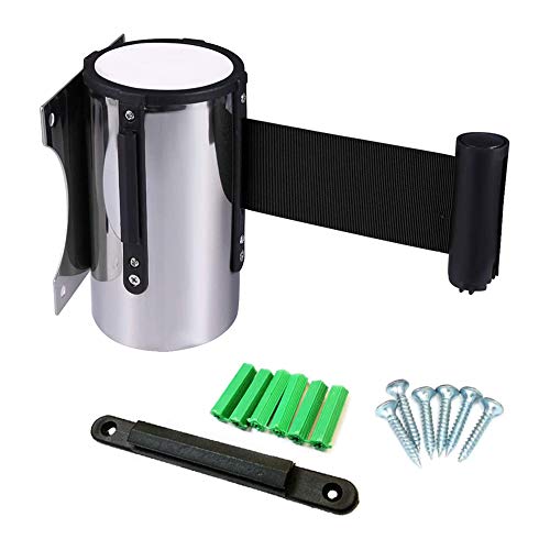 Zasiene Cinta Separadora 5M Cinta Separadora Extensible Barrera Retractil Montaje en Pared Cintas Separadoras Crowd Control...