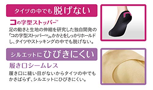 オカモト『脱げないココピタタイツの中に履くフットカバータイツにinやや深履き』