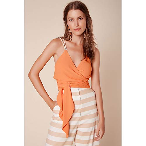 Top Cachecour Alça Corda Laranja Guarana - G