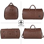 seyfocnia Convertible Travel Garment Bag,Carry on Garment Duffel Bag for Men Women - 2 in 1 Hanging Suitcase Suit Business Travel Bag - Image 5