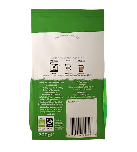 Taylors of Harrogate Lazy Sunday Coffee Beans, 200 g (Pack de 6) miniatura 5