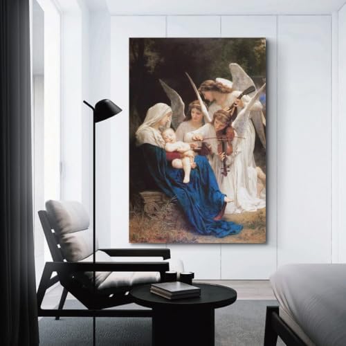 Poster à suspendre Bouguereau Song of Angels déco murale grand format