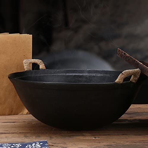 Wok de Hierro Fundido 34cm, Doble Asa miniatura 6
