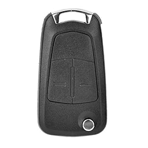 Sleutel Shell, Chacerls Autosleutel Behuizing Auto Opvouwbare Sleutel Behuizing 2 Knoppen Accessoire Past voor Vauxhall/Opel Astra H