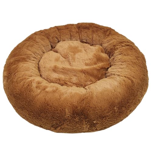 Cama Pet Caminha Gato Cachorro Pelúcia Nuvem 50cm x 50cm (Marrom)
