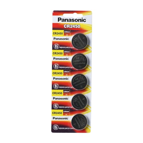 Batería de Litio Panasonic CR2450 3V 620mAh Paquete 5 pcs miniatura 2