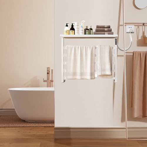 Sèche-serviettes électrique en acier inoxydable au design ligne droite