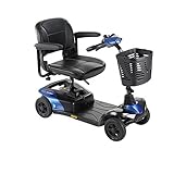 scooter colibri invacare  Scooter eléctrico Colibri, 12 Ah y 4 ruedas para mayores, color azul