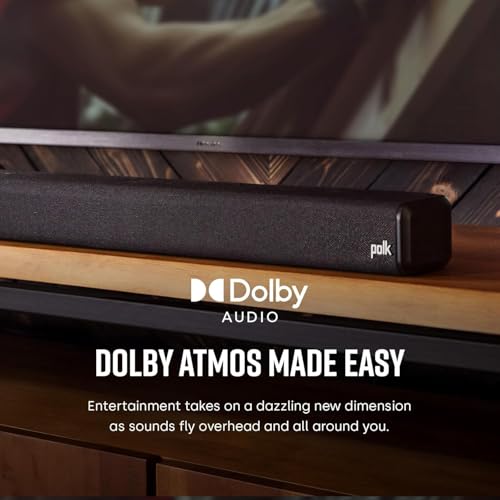 Polk Audio Signa S4 TV Sound Bar with Subwoofer - Dolby Atmos Audio VoiceAdjust & BassAdjust Technology, HDMI eARC, Wireless Subwoofer works with 8K, 4K, & HD TVs, Bluetooth, Wireless Streaming - Image 3
