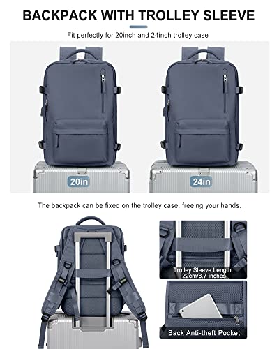 VGCUB Carry on Backpack,Large Travel Backpack for Women Men Airline Approved Gym Backpack Waterproof Business Laptop Daypack - Image 3