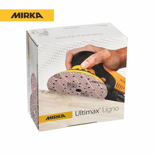 Mirka Ultimax Ligno Ø 150mm Schleifscheiben Klett Multifit/Korn 80/100 Stück/Multi-Lochung/zum Schleifen von Holzoberflächen