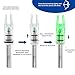 LEANPRO 6 PCS G Lighted Nocks for Arrows.165 .204 .233 .244 .246 inch ID/X,H,S,GT Bushings Pull Up/Down Switch for Archrey Hunting LED Nock