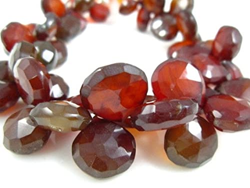 Hessonite calcédoine perles marrons cœurs pour fabriquer un cadeau unique - 3