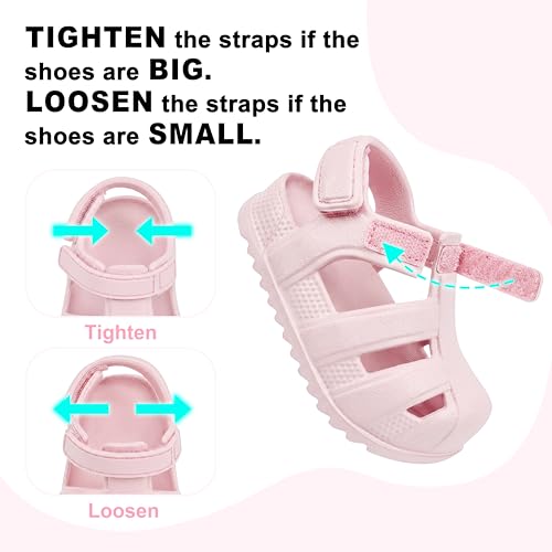Image of ChayChax Toddler Classic Fisherman Sandals Boys Girls Closed Toe Water Pool Beach Sandal Naturally Splay