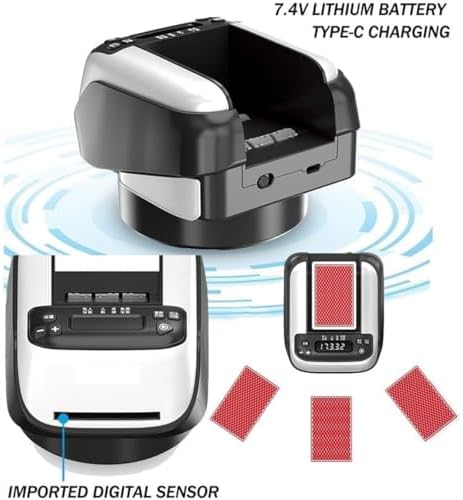 2-in-1 Automatic Card Shuffler & Dealer, Rechargeable Electric Poker Shuffling Machine, 360° Rotating, 4 Decks Capacity, Ideal for 8 Players, Perfect for Blackjack & Casino Games