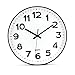 Tebery No de tickende Modern Reloj de Pared DIY para salón Oficina de Cocina (30 cm, Color Blanco)