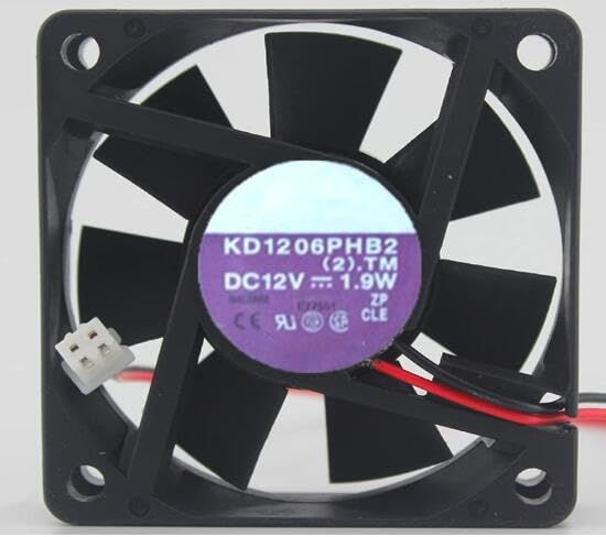 Ventilateur 12V 60x15mm KD1206PHB2 refroidisseur 2 fils pour boîtier pc et équipement