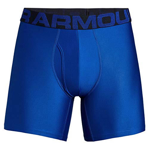 Image of Under Armour Men's Performance Tech 6 Inch 3 Pack Solid Boxer Briefs Boxer Shorts