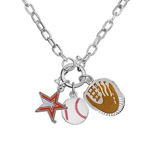 Game Time 101597 MLB Houston Astros Charm Necklace