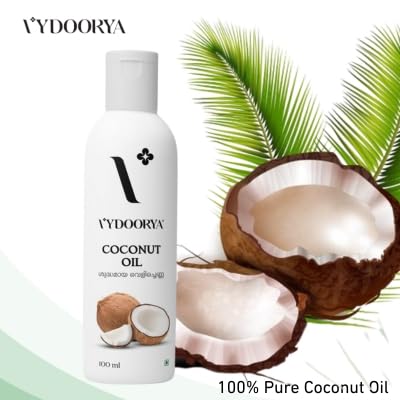 Image of Pure Coconut Oil 100 Ml | 100% Natural & Organic | Hair & Skin Care | Unrefined & Chemical-Free