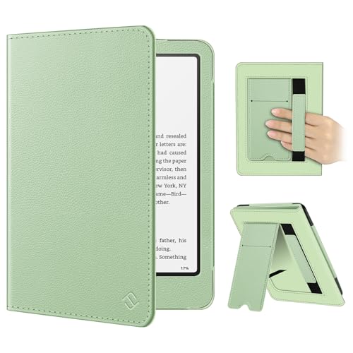 Image of Fintie Case for 7 inch /6.8 inch Kindle Paperwhite(12th /11th Generation-2024 /2021) and Kindle Colorsoft Signature Edition -Slim Foldable Stand Cover Auto Wake /Sleep for Paperwhite 2024, Sage Green