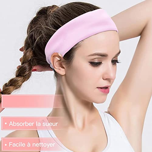 Cintas de pelo de algodón elásticas para yoga y deporte mujer 4