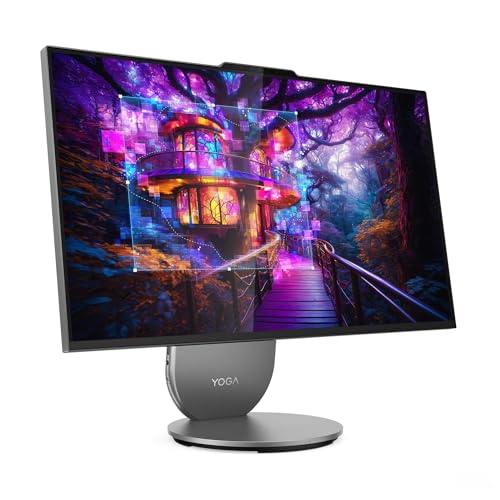Image of Lenovo 2026 Yoga AIO All-in-One Desktop 27 inch WQHD IPS 16-Core Intel Core Ultra 7 255H Arc 140T Graphics 16GB LPDDR5 1TB NVMe SSDWIFI BE RJ45 HDMIv2.1 Webcam Keyboard Mouse Windows 11 Prow /RE USB