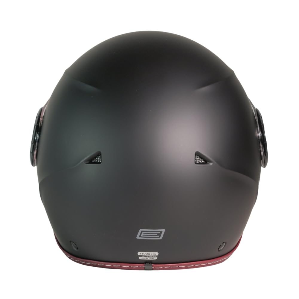 ORIGINE Casco de Moto Jet Homologado ECE 22.06, Casco Urbano para Scooter Ligero y Compacto con Visera Transparente Larga