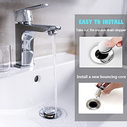 Tapón y colador universal para desagüe de baño miniatura 7