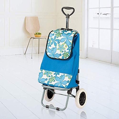 LDBDASA Klappwagen Einkaufswagen Shopping Trolley Tasche Mit Rollenden Schwenkrädern Dienstprogramm Lebensmittelwagen… – Bild 5
