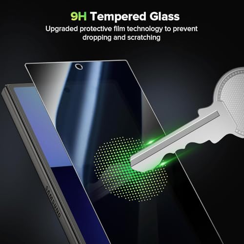 Image of VIZER Privacy Tempered Glass Screen Protector for Samsung Galaxy Z Fold7 Front Display (2 Pack) | 9H Anti-Spy Screen Guard | HD Clear Privacy Glass | Anti-Scratch | Bubble-Free Installation | Case Friendly