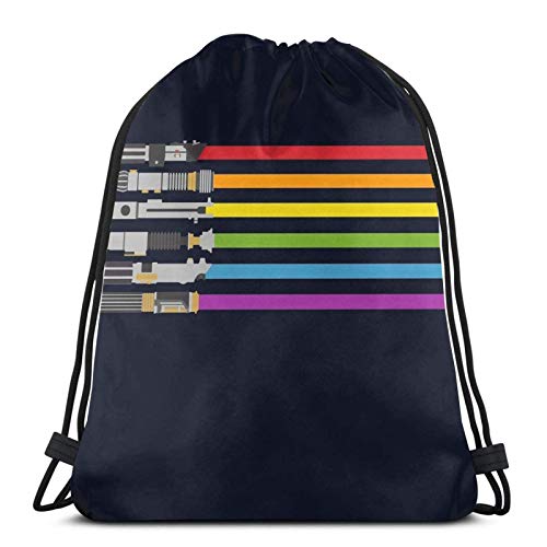 LREFON Mochila con cordón de arcoíris de Sable de luz