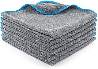 LICARGO® 6x Premium Microfibre Cloths with 380 GSM - Extremely Absorbent and Super Soft - Lint Free Microfibre Cloth Car Polishing Cloth, Microfibre Car Cleaning Cloths - 40x40 cm