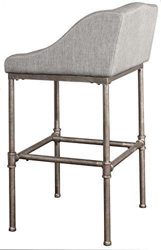 Hillsdale Furniutre Dillon Counter Stool, Textured Silver