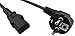 Naths Hardware® | Kabel zasilający 1,8 m | Wtyczka IEC pod zestykiem ochronnym | Kabel sieciowy PC 3-biegunowy | Zasilacz C13 do komputera, monitorów, projektorów | Kabel zasilający PC urządzenia chłodnicze