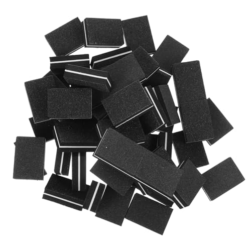 WEKADRIN 50 piezas Bloque Pulidor Uñas Doble Cara Limas Manicura Pedicura Herramienta de Esponja para Pulir Uñas de Mano y Uso Profesional y Doméstico