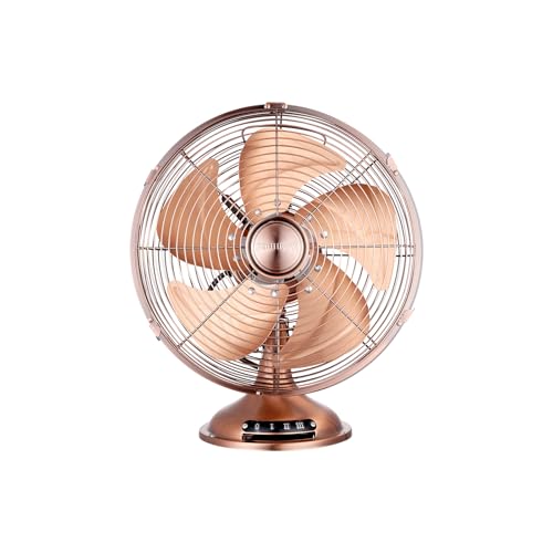 POHHRYVI Oscillating Vintage Fan, All Metal 12