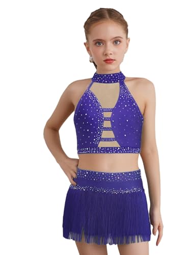 Vêtement de danse deux pièces fille 11-12 ans strass et guêtres