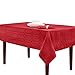 Benson Mills Solid Chagall Spillproof Fabric Table Cloth for Everyday, Christmas, and Holiday Tablecloth (60