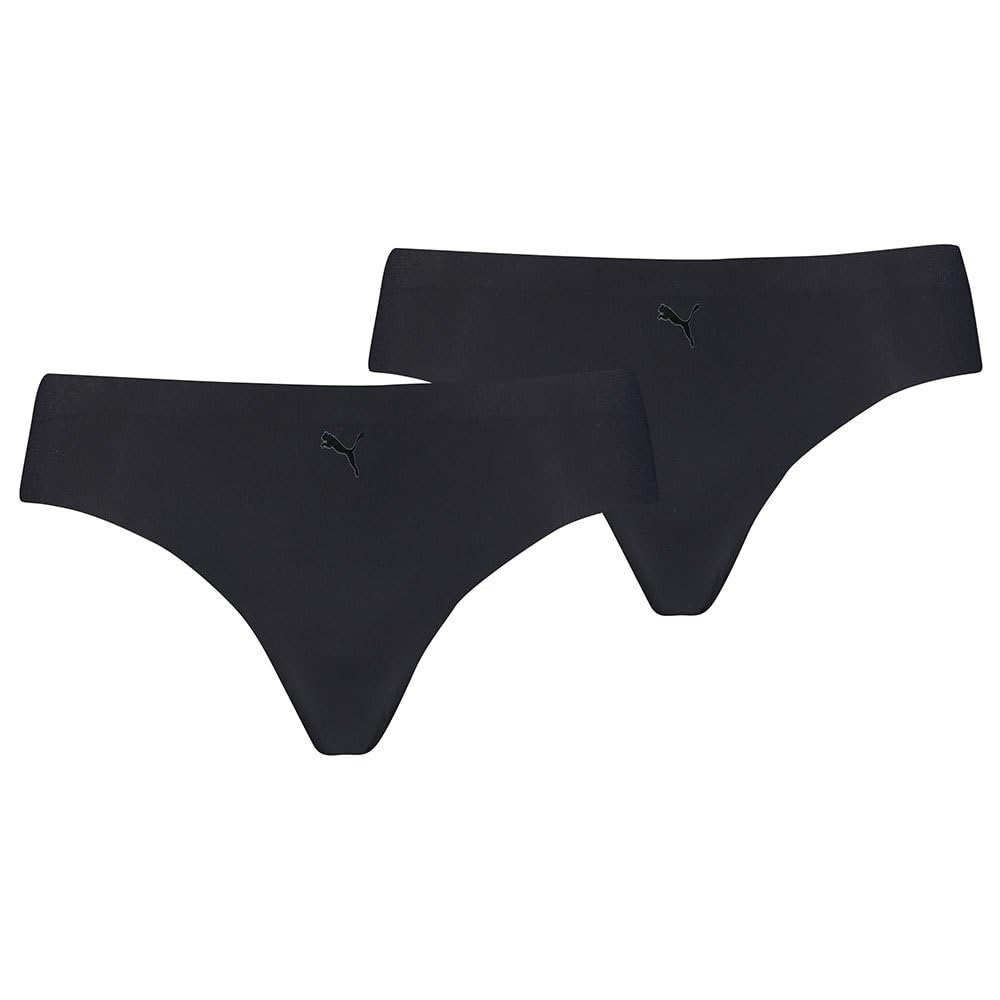 Puma Women's Black String, L (Pack Of 2)