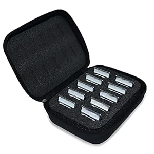   10-Pack-Detachable-Pet-Dog-Grooming-Clipper-Ceramic-Blade-setsCompatible-with-Andis-Size-10-Cut-Length-11615mmCompatible-with-andisOster-A5Wahl-10KM-Series-Clippers