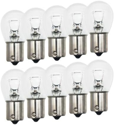 Lanuovx 1156 Bulbs 10 Pack,S25 Tail Light Bulb 12V BA15S Miniature Tail light Turn Signal Brake Light Bulb,P21W 7506 1156LL 1141 1141LL 1295 Automotive Light Bulbs