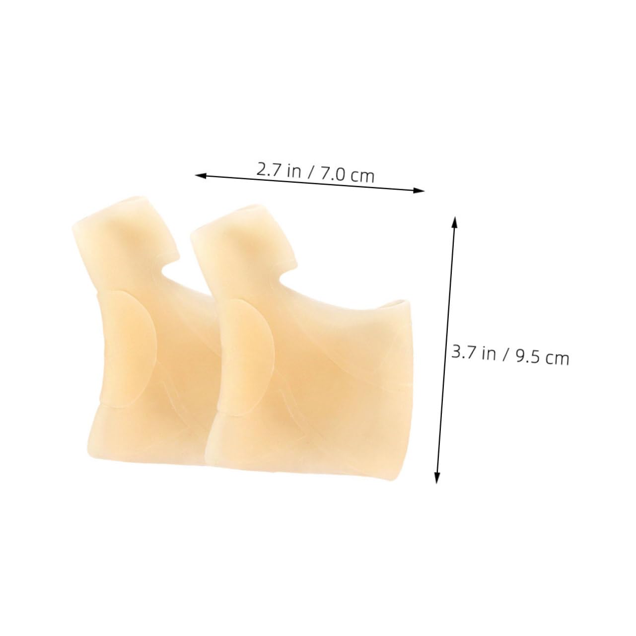 VICASKY 2 Pairs Split Toe Orthosis Toe Separator Toe Spacers Big Toe Separator Dividers Big Toe Spacer Toe Splitter Toe Spreaders Toe Corrector Toe