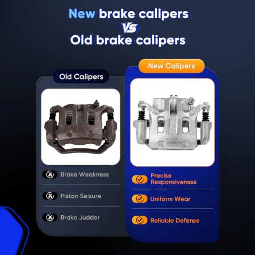 Image of ECCPP 19B2870B 19B2871B Front Left & Right Disc Brake Caliper Assembly