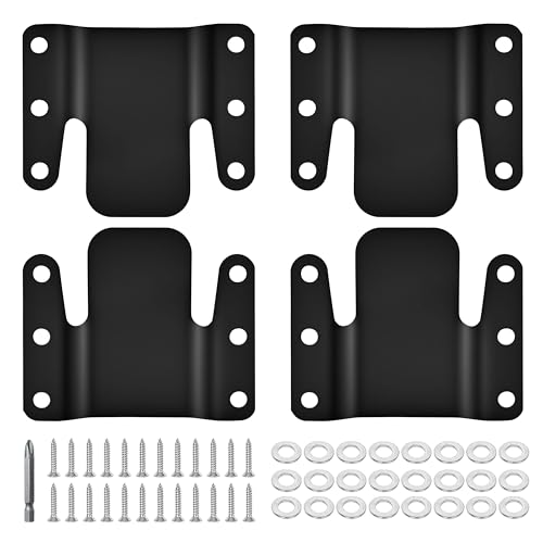 Eunenete 4 Pcs Universal Sectional Sofa Interlocking Sectional Couch Connectors Sofa Connector Bracket