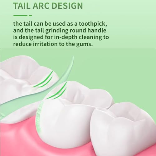 Zahnseide Sticks,300 Pcs Minzgeschmack Zahnseide Zahnsticks Dental Floss für Entfernung von Plaque und Speiseresten, Zahnreinigung – Bild 6